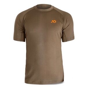 First Lite Shirt Mens XL Brown Wick Ultralight 150 AeroWool Merino Short Sleeve